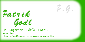 patrik godl business card